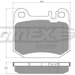 TOMEX Brakes TX 12-86 - Bremsbelagsatz, Scheibenbremse Markenware
